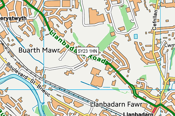 SY23 1HN map - OS VectorMap District (Ordnance Survey) SY23 1HN map - OS VectorMap District (Ordnance Survey)