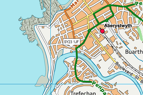 SY23 1JF map - OS VectorMap District (Ordnance Survey) SY23 1JF map - OS VectorMap District (Ordnance Survey)