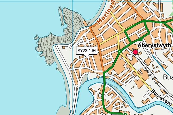 SY23 1JH map - OS VectorMap District (Ordnance Survey) SY23 1JH map - OS VectorMap District (Ordnance Survey)