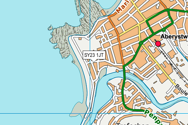 SY23 1JT map - OS VectorMap District (Ordnance Survey) SY23 1JT map - OS VectorMap District (Ordnance Survey)