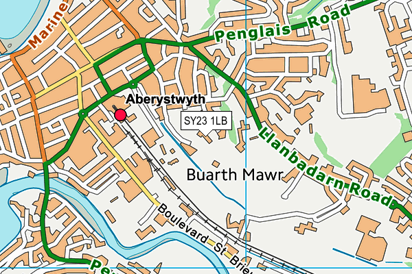 SY23 1LB map - OS VectorMap District (Ordnance Survey) SY23 1LB map - OS VectorMap District (Ordnance Survey)