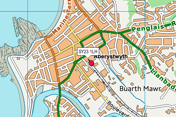 SY23 1LH map - OS VectorMap District (Ordnance Survey) SY23 1LH map - OS VectorMap District (Ordnance Survey)
