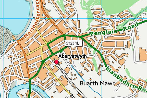 SY23 1LT map - OS VectorMap District (Ordnance Survey) SY23 1LT map - OS VectorMap District (Ordnance Survey)