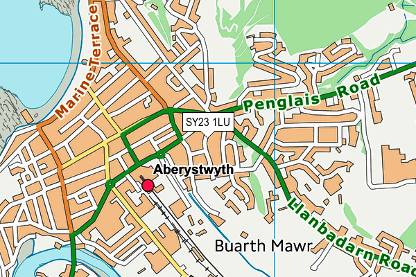 SY23 1LU map - OS VectorMap District (Ordnance Survey) SY23 1LU map - OS VectorMap District (Ordnance Survey)