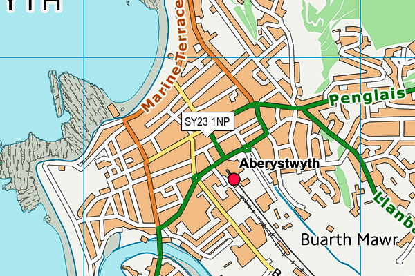 SY23 1NP map - OS VectorMap District (Ordnance Survey) SY23 1NP map - OS VectorMap District (Ordnance Survey)