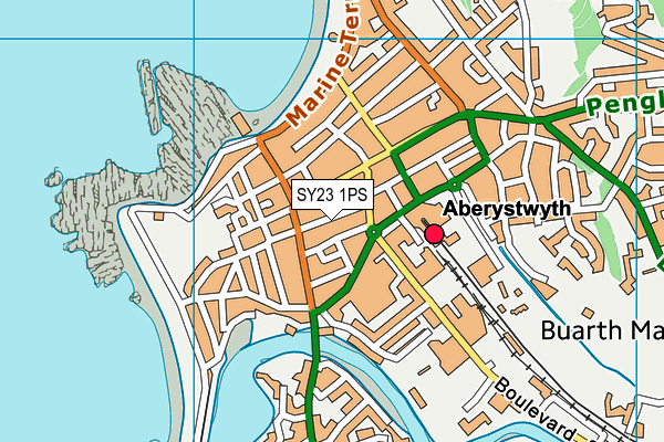 SY23 1PS map - OS VectorMap District (Ordnance Survey)