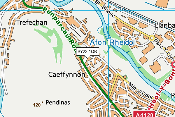 SY23 1QR map - OS VectorMap District (Ordnance Survey) SY23 1QR map - OS VectorMap District (Ordnance Survey)