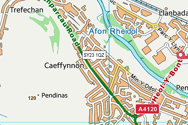 SY23 1QZ map - OS VectorMap District (Ordnance Survey) SY23 1QZ map - OS VectorMap District (Ordnance Survey)