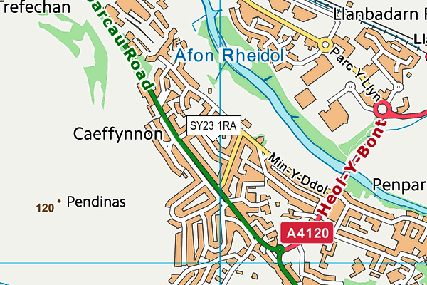 SY23 1RA map - OS VectorMap District (Ordnance Survey) SY23 1RA map - OS VectorMap District (Ordnance Survey)
