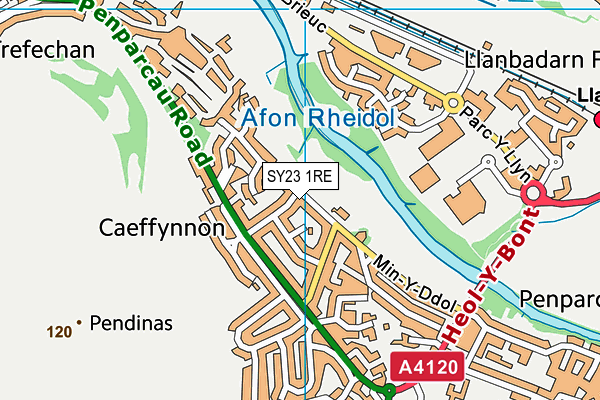 SY23 1RE map - OS VectorMap District (Ordnance Survey) SY23 1RE map - OS VectorMap District (Ordnance Survey)