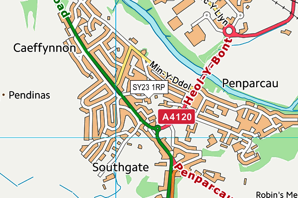SY23 1RP map - OS VectorMap District (Ordnance Survey)