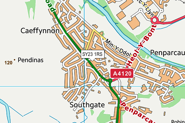 SY23 1RS map - OS VectorMap District (Ordnance Survey) SY23 1RS map - OS VectorMap District (Ordnance Survey)