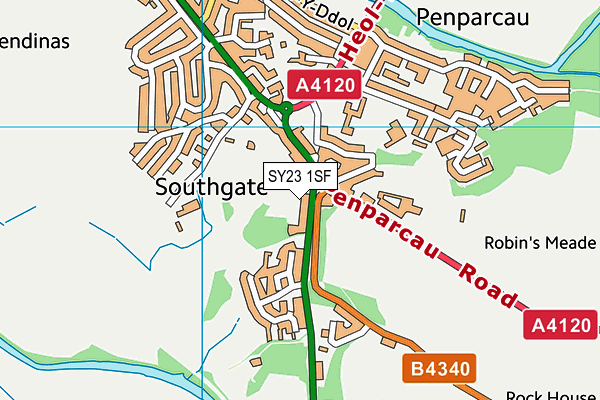 SY23 1SF map - OS VectorMap District (Ordnance Survey) SY23 1SF map - OS VectorMap District (Ordnance Survey)