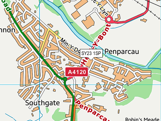 SY23 1SP map - OS VectorMap District (Ordnance Survey) SY23 1SP map - OS VectorMap District (Ordnance Survey)