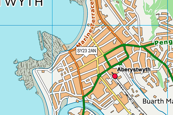 SY23 2AN map - OS VectorMap District (Ordnance Survey) SY23 2AN map - OS VectorMap District (Ordnance Survey)