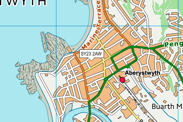 SY23 2AW map - OS VectorMap District (Ordnance Survey) SY23 2AW map - OS VectorMap District (Ordnance Survey)