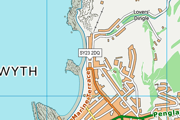 SY23 2DQ map - OS VectorMap District (Ordnance Survey) SY23 2DQ map - OS VectorMap District (Ordnance Survey)