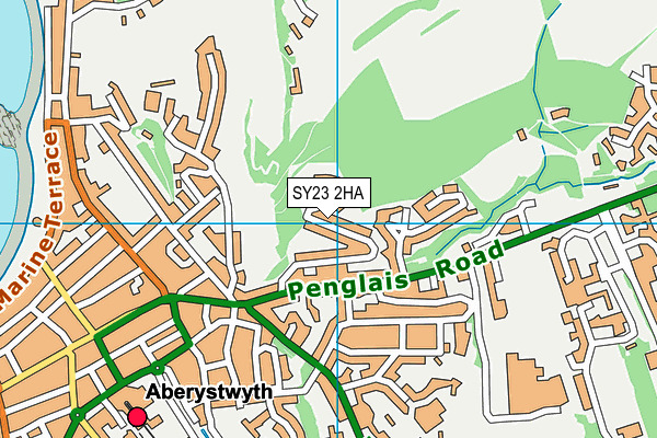 SY23 2HA map - OS VectorMap District (Ordnance Survey) SY23 2HA map - OS VectorMap District (Ordnance Survey)