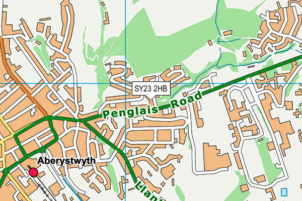 SY23 2HB map - OS VectorMap District (Ordnance Survey) SY23 2HB map - OS VectorMap District (Ordnance Survey)