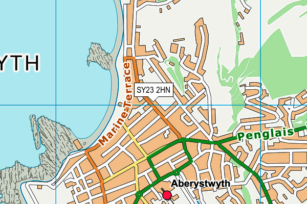 SY23 2HN map - OS VectorMap District (Ordnance Survey) SY23 2HN map - OS VectorMap District (Ordnance Survey)