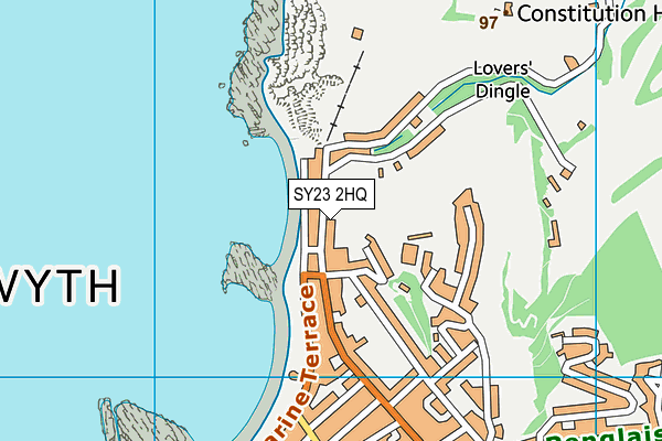 SY23 2HQ map - OS VectorMap District (Ordnance Survey) SY23 2HQ map - OS VectorMap District (Ordnance Survey)