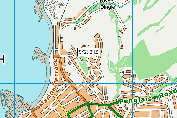 SY23 2HZ map - OS VectorMap District (Ordnance Survey) SY23 2HZ map - OS VectorMap District (Ordnance Survey)