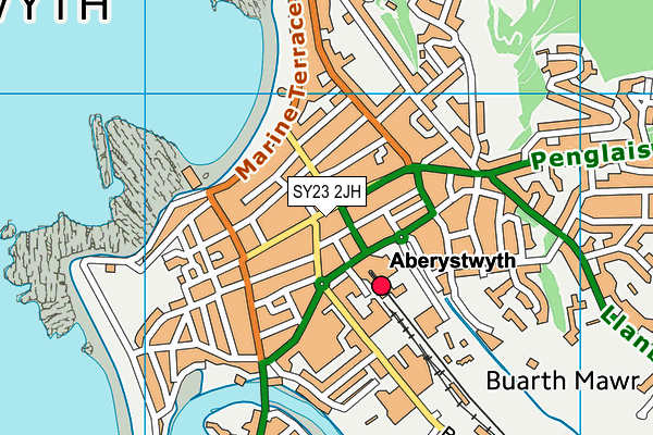 SY23 2JH map - OS VectorMap District (Ordnance Survey) SY23 2JH map - OS VectorMap District (Ordnance Survey)