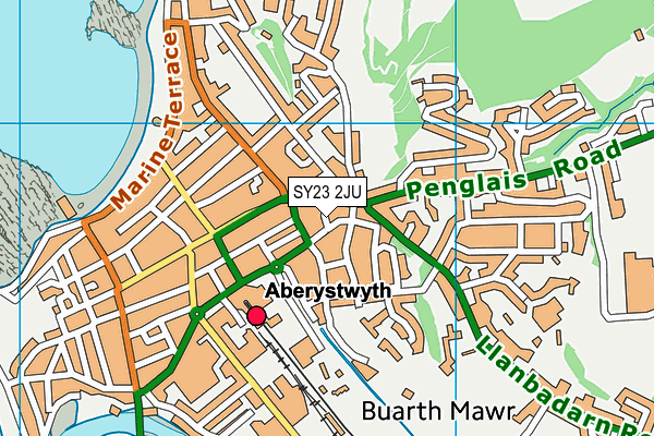 SY23 2JU map - OS VectorMap District (Ordnance Survey) SY23 2JU map - OS VectorMap District (Ordnance Survey)
