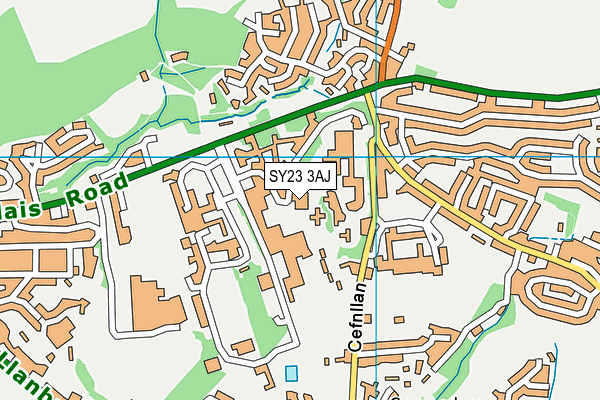 SY23 3AJ map - OS VectorMap District (Ordnance Survey) SY23 3AJ map - OS VectorMap District (Ordnance Survey)