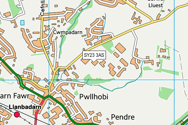 SY23 3AS map - OS VectorMap District (Ordnance Survey) SY23 3AS map - OS VectorMap District (Ordnance Survey)