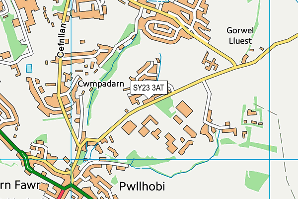 SY23 3AT map - OS VectorMap District (Ordnance Survey) SY23 3AT map - OS VectorMap District (Ordnance Survey)