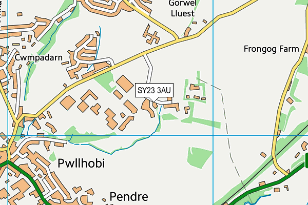 SY23 3AU map - OS VectorMap District (Ordnance Survey) SY23 3AU map - OS VectorMap District (Ordnance Survey)