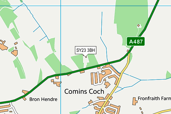 SY23 3BH map - OS VectorMap District (Ordnance Survey) SY23 3BH map - OS VectorMap District (Ordnance Survey)