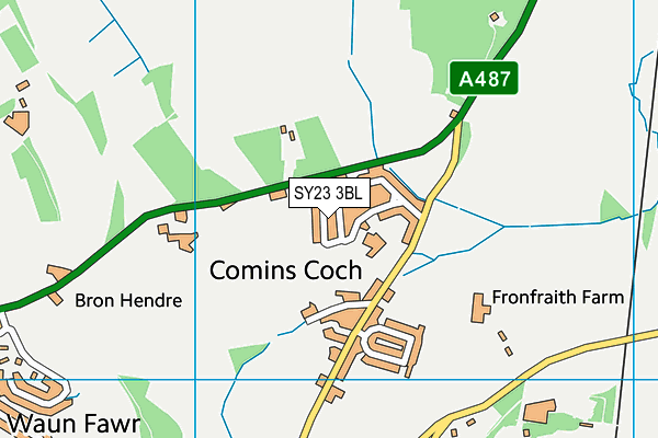 SY23 3BL map - OS VectorMap District (Ordnance Survey) SY23 3BL map - OS VectorMap District (Ordnance Survey)