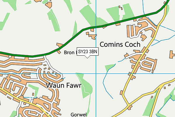 SY23 3BN map - OS VectorMap District (Ordnance Survey) SY23 3BN map - OS VectorMap District (Ordnance Survey)