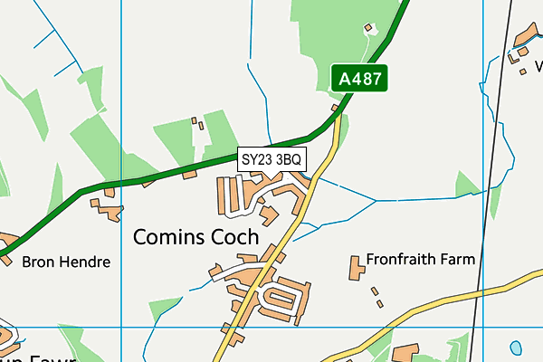SY23 3BQ map - OS VectorMap District (Ordnance Survey) SY23 3BQ map - OS VectorMap District (Ordnance Survey)