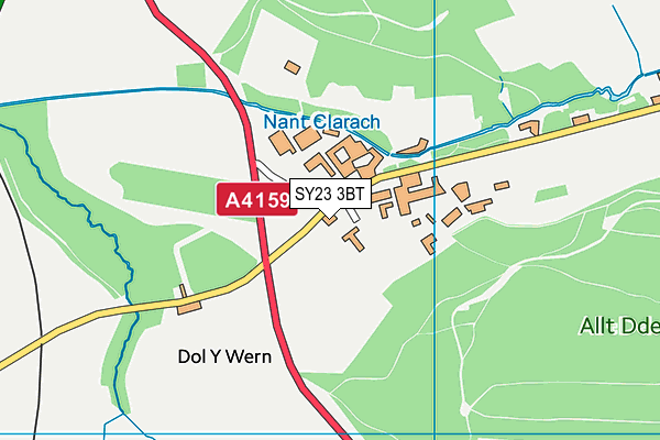 SY23 3BT map - OS VectorMap District (Ordnance Survey) SY23 3BT map - OS VectorMap District (Ordnance Survey)