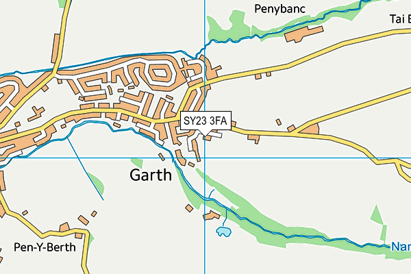 SY23 3FA map - OS VectorMap District (Ordnance Survey) SY23 3FA map - OS VectorMap District (Ordnance Survey)