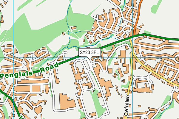 SY23 3FL map - OS VectorMap District (Ordnance Survey) SY23 3FL map - OS VectorMap District (Ordnance Survey)