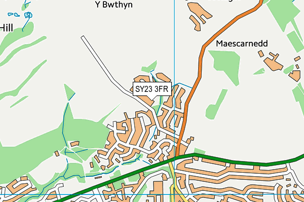 SY23 3FR map - OS VectorMap District (Ordnance Survey) SY23 3FR map - OS VectorMap District (Ordnance Survey)