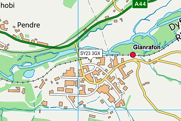 SY23 3GX map - OS VectorMap District (Ordnance Survey) SY23 3GX map - OS VectorMap District (Ordnance Survey)