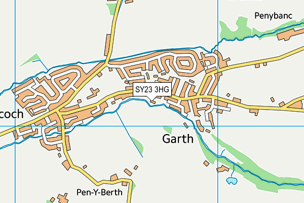 SY23 3HG map - OS VectorMap District (Ordnance Survey) SY23 3HG map - OS VectorMap District (Ordnance Survey)