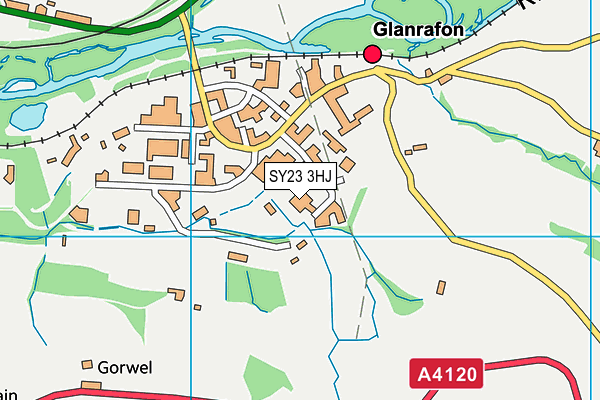 SY23 3HJ map - OS VectorMap District (Ordnance Survey) SY23 3HJ map - OS VectorMap District (Ordnance Survey)