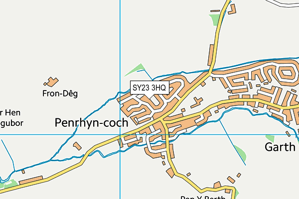 SY23 3HQ map - OS VectorMap District (Ordnance Survey) SY23 3HQ map - OS VectorMap District (Ordnance Survey)