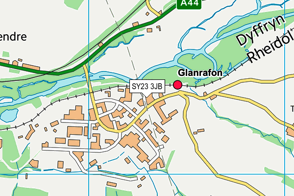 SY23 3JB map - OS VectorMap District (Ordnance Survey) SY23 3JB map - OS VectorMap District (Ordnance Survey)