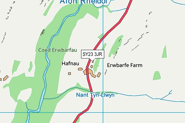 SY23 3JR map - OS VectorMap District (Ordnance Survey) SY23 3JR map - OS VectorMap District (Ordnance Survey)
