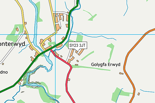 SY23 3JT map - OS VectorMap District (Ordnance Survey) SY23 3JT map - OS VectorMap District (Ordnance Survey)