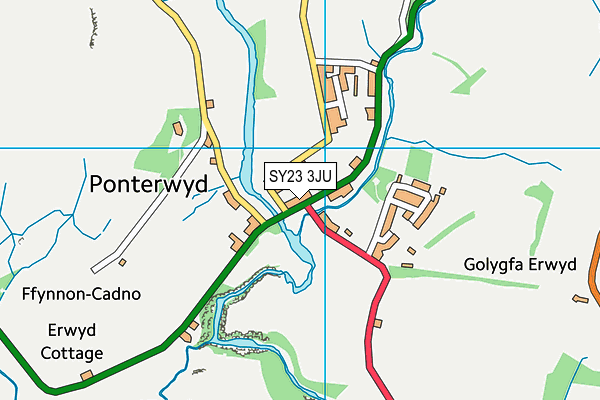 SY23 3JU map - OS VectorMap District (Ordnance Survey) SY23 3JU map - OS VectorMap District (Ordnance Survey)