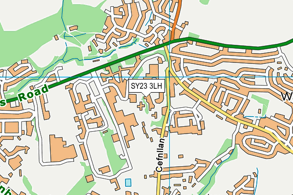 SY23 3LH map - OS VectorMap District (Ordnance Survey) SY23 3LH map - OS VectorMap District (Ordnance Survey)