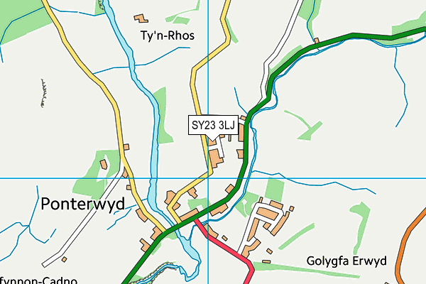 SY23 3LJ map - OS VectorMap District (Ordnance Survey) SY23 3LJ map - OS VectorMap District (Ordnance Survey)